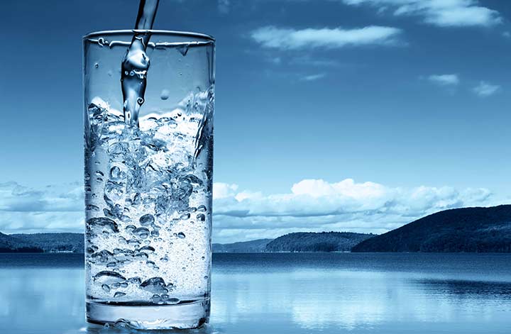 drinking water