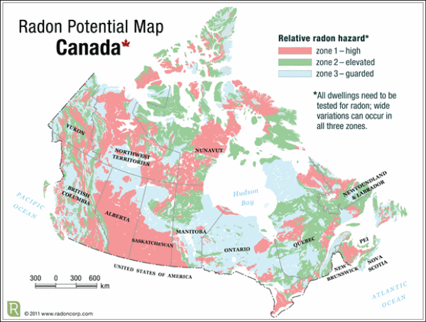 radon map